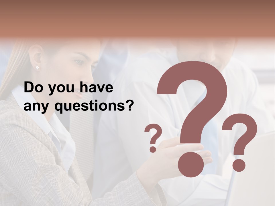 Teamwork Colleagues Three PowerPoint Template