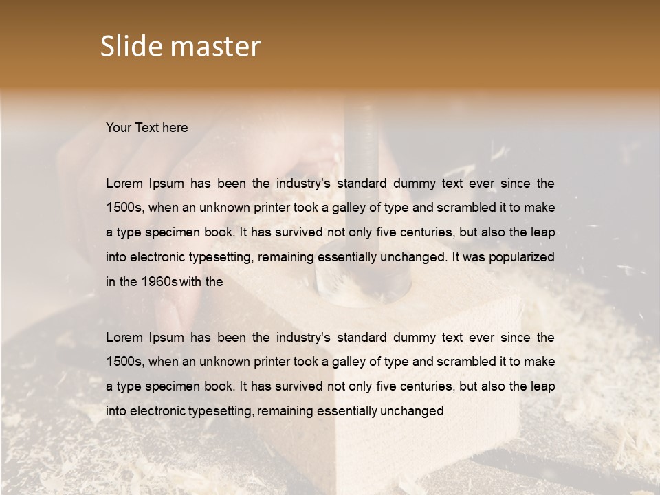 Economy Retirement Craftsmen PowerPoint Template