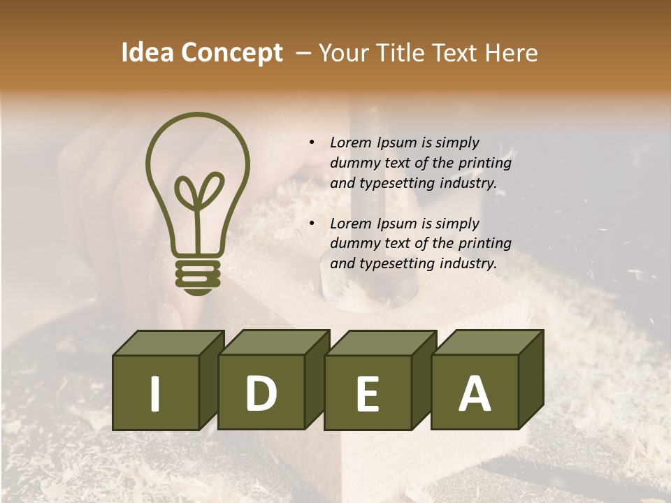 Economy Retirement Craftsmen PowerPoint Template