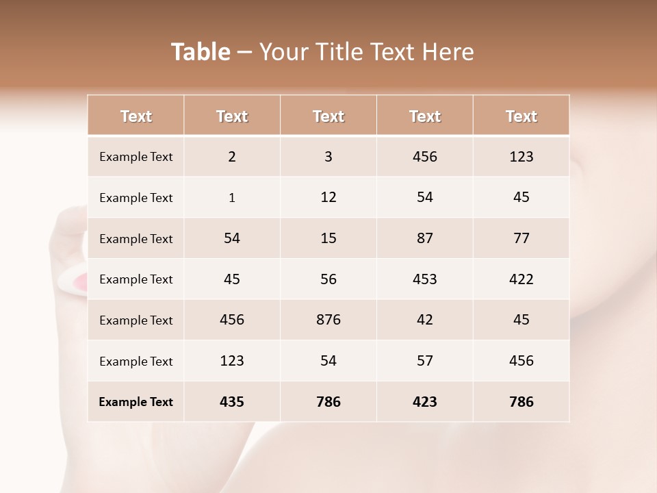 A Woman Brushing Her Teeth With A Pink Toothbrush PowerPoint Template