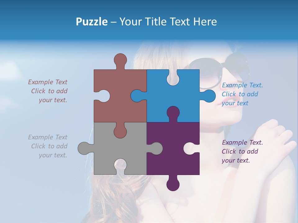 Fly Vacation Rest PowerPoint Template