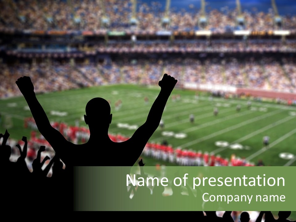 Football College Fan PowerPoint Template