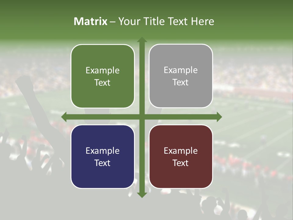 Football College Fan PowerPoint Template