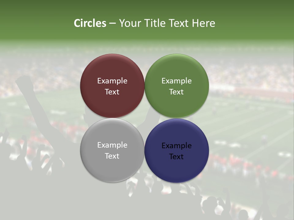 Football College Fan PowerPoint Template