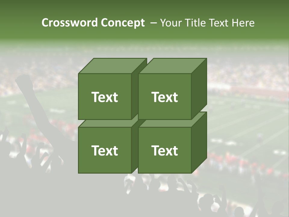 Football College Fan PowerPoint Template