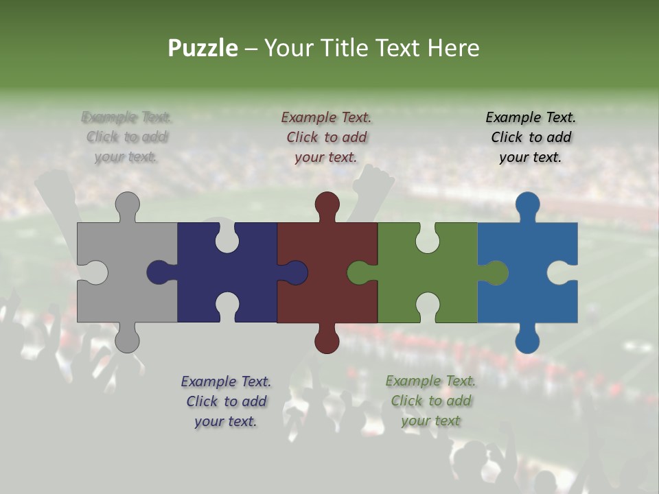 Football College Fan PowerPoint Template