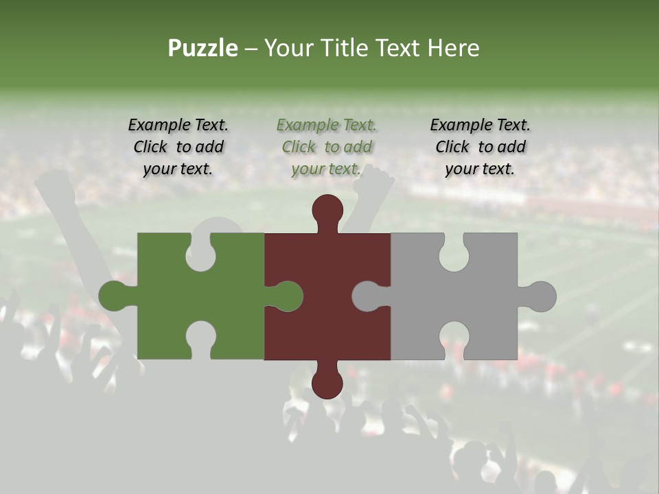 Football College Fan PowerPoint Template