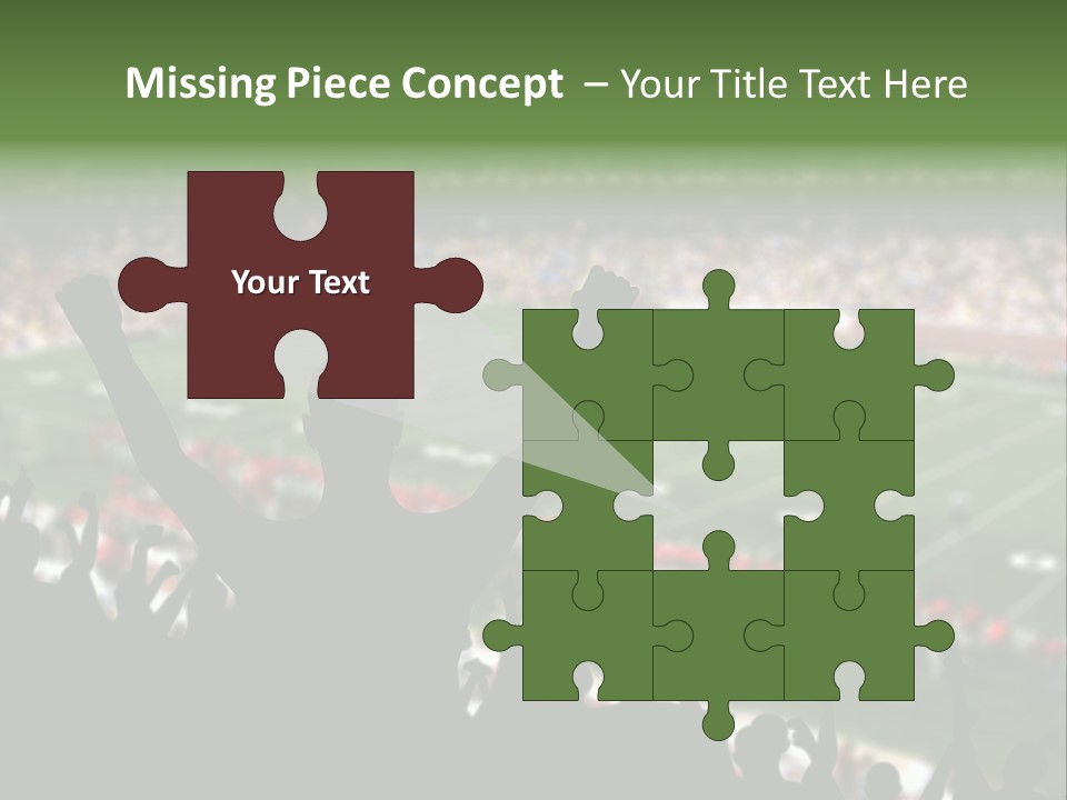 Football College Fan PowerPoint Template