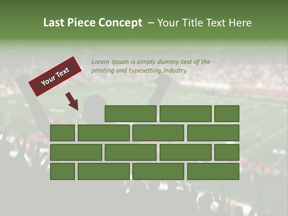 Football College Fan PowerPoint Template