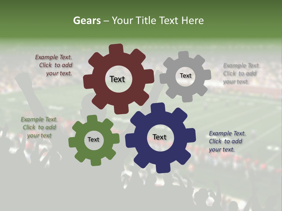Football College Fan PowerPoint Template