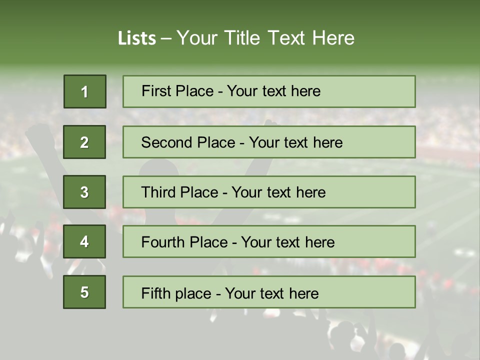 Football College Fan PowerPoint Template