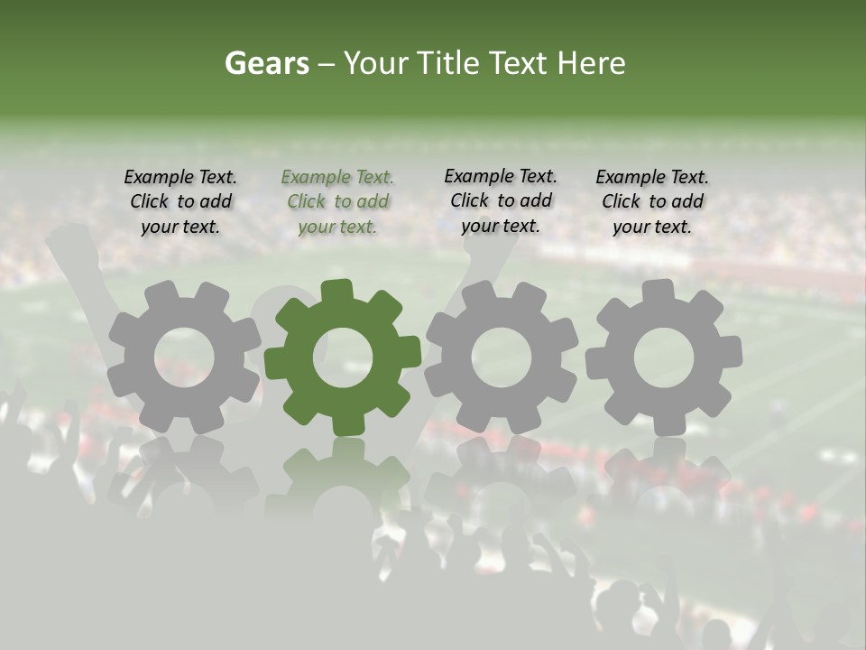 Football College Fan PowerPoint Template