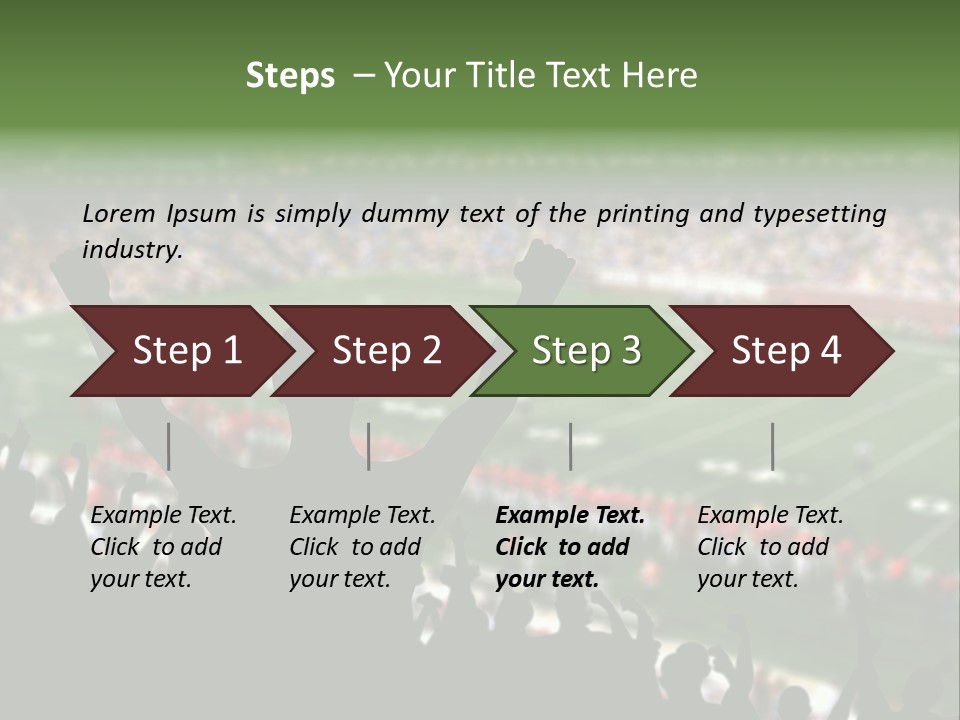 Football College Fan PowerPoint Template