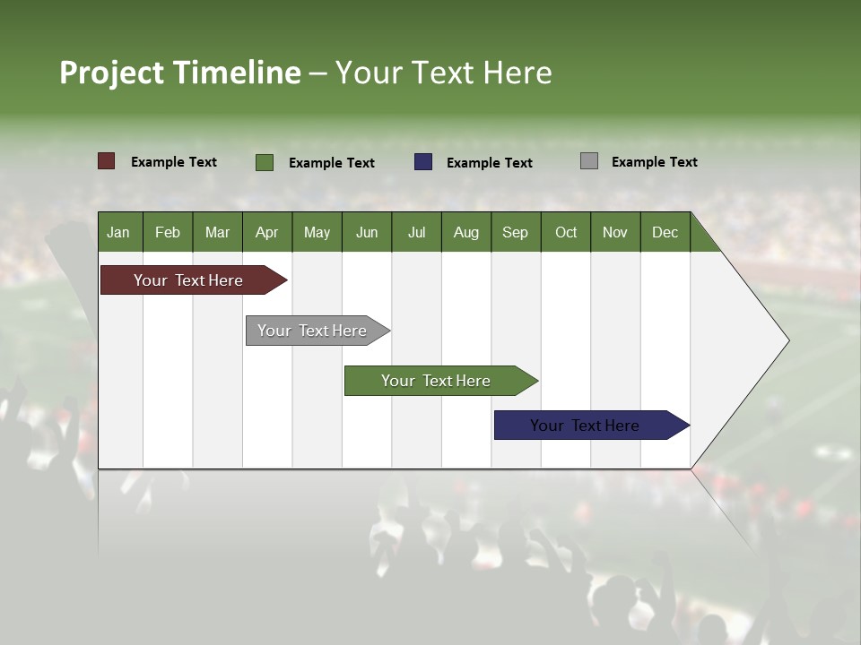 Football College Fan PowerPoint Template