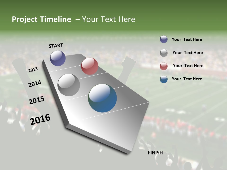 Football College Fan PowerPoint Template