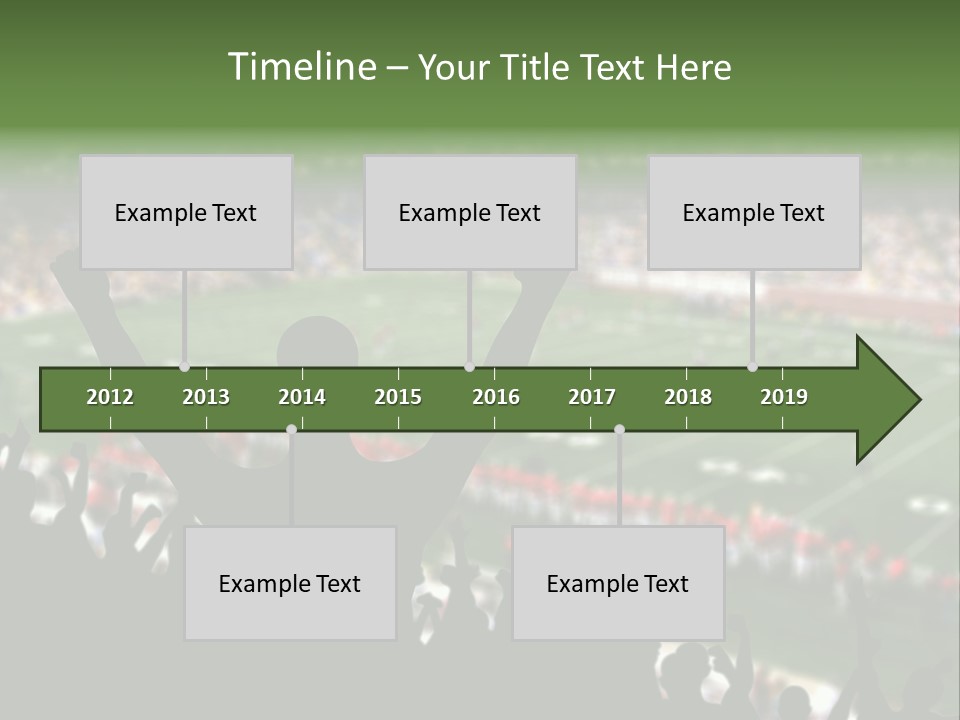 Football College Fan PowerPoint Template