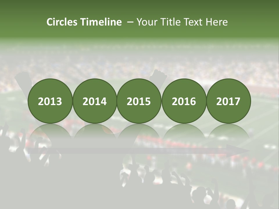 Football College Fan PowerPoint Template