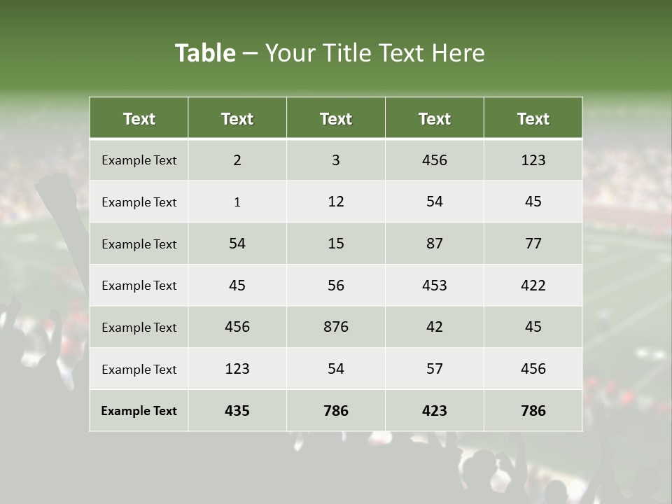 Football College Fan PowerPoint Template