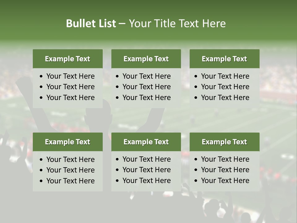 Football College Fan PowerPoint Template