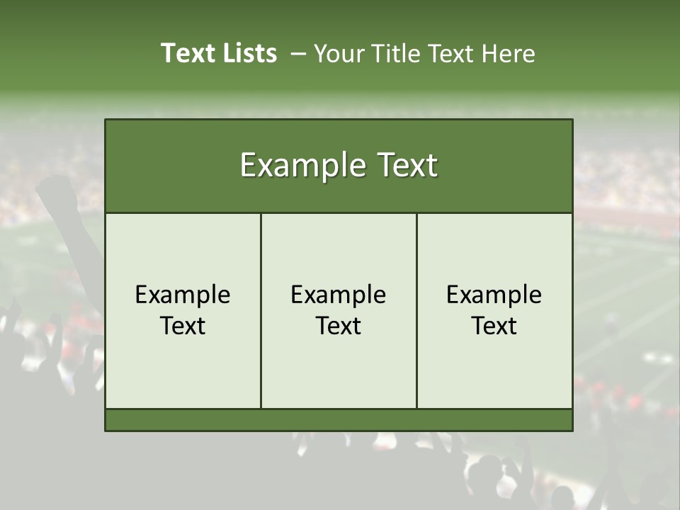 Football College Fan PowerPoint Template
