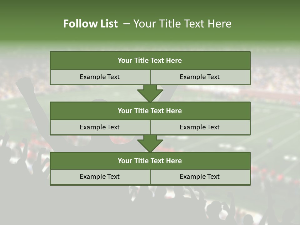 Football College Fan PowerPoint Template