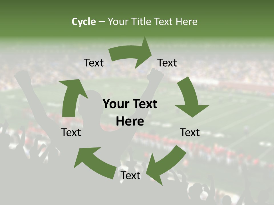 Football College Fan PowerPoint Template