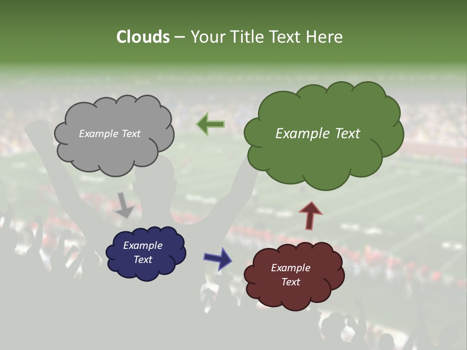 Football College Fan PowerPoint Template