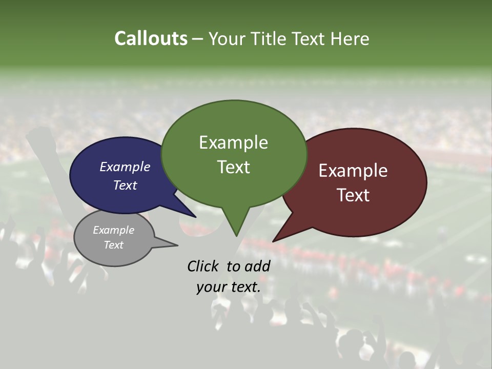 Football College Fan PowerPoint Template