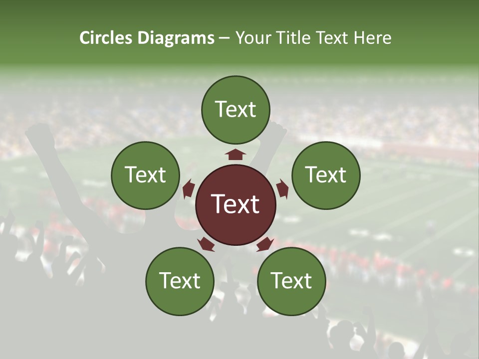 Football College Fan PowerPoint Template