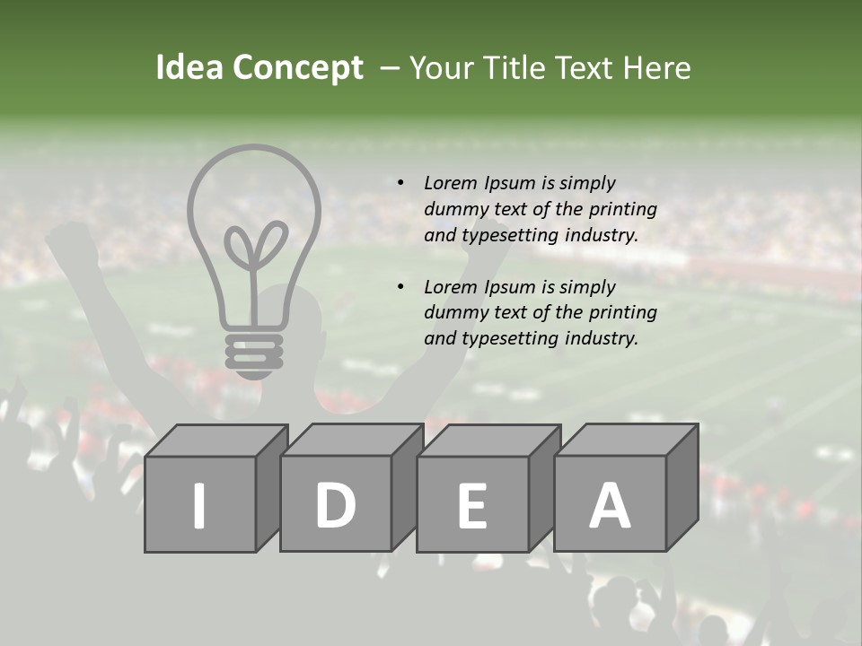 Football College Fan PowerPoint Template