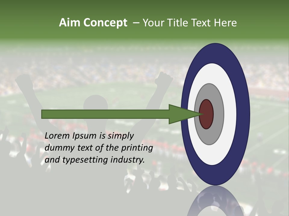 Football College Fan PowerPoint Template