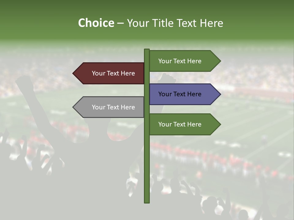Football College Fan PowerPoint Template