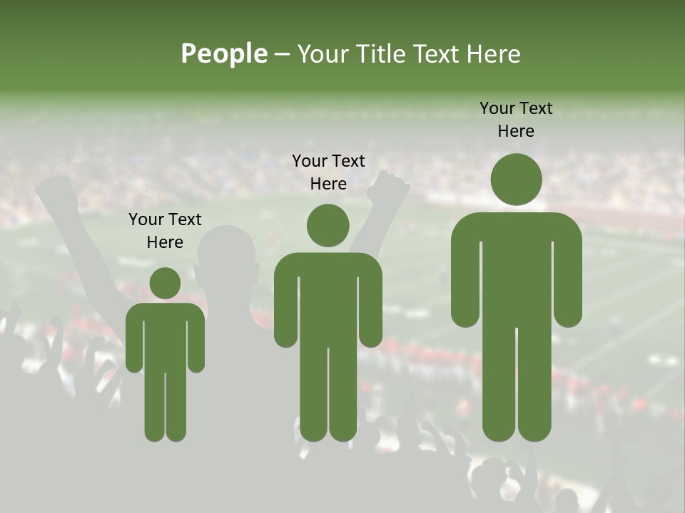 Football College Fan PowerPoint Template