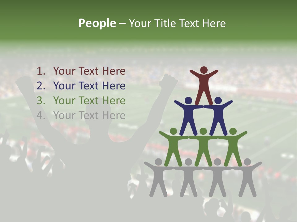 Football College Fan PowerPoint Template