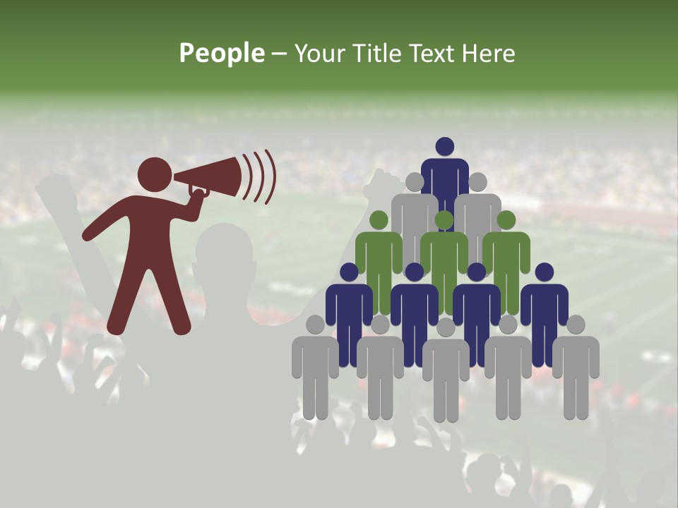 Football College Fan PowerPoint Template