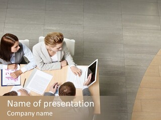 Angle Businessteam Businesspeople PowerPoint Template