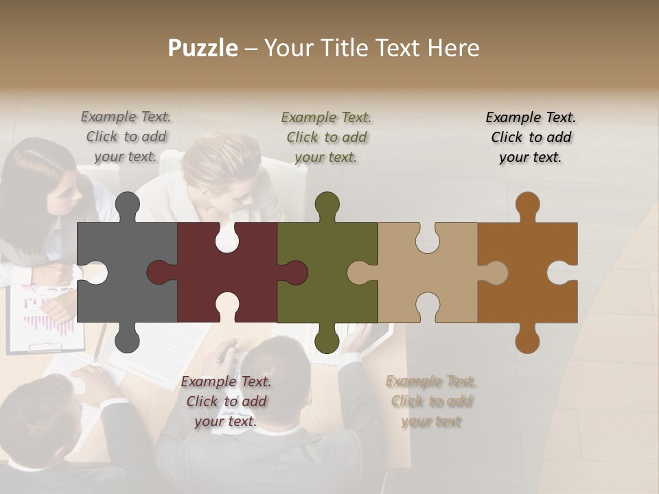 Angle Businessteam Businesspeople PowerPoint Template