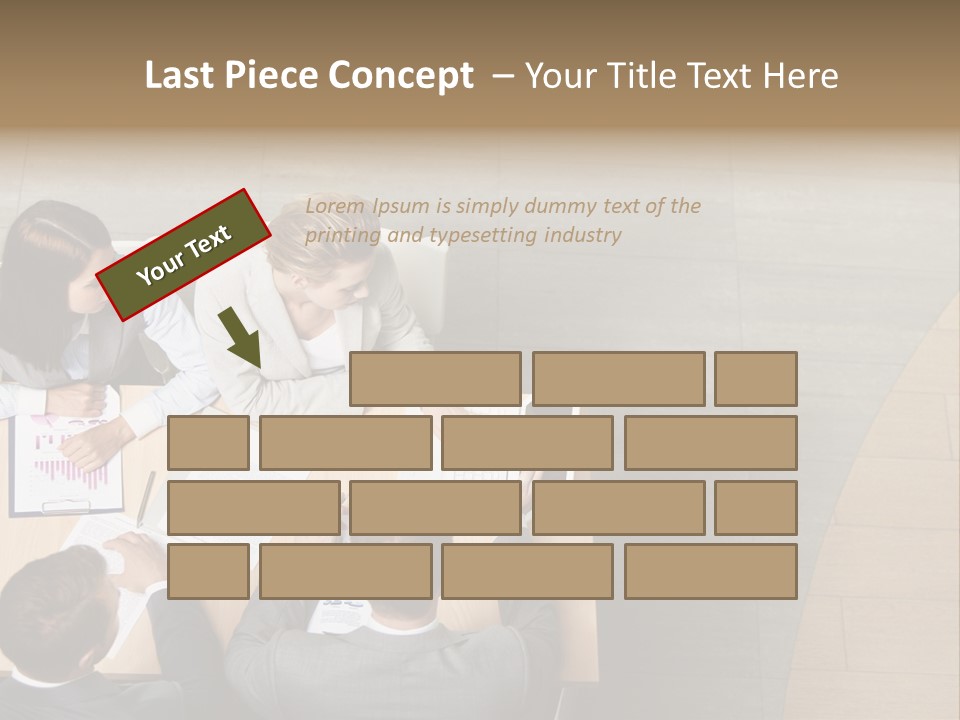 Angle Businessteam Businesspeople PowerPoint Template