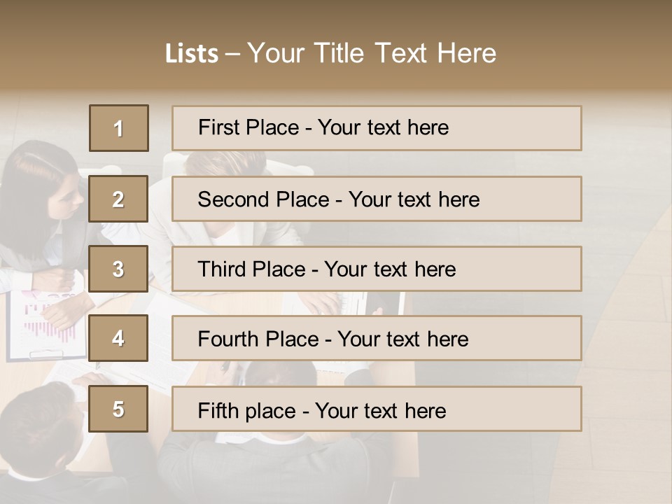Angle Businessteam Businesspeople PowerPoint Template