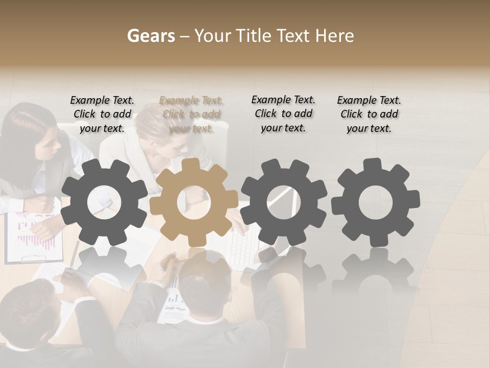 Angle Businessteam Businesspeople PowerPoint Template