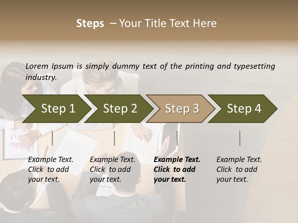 Angle Businessteam Businesspeople PowerPoint Template