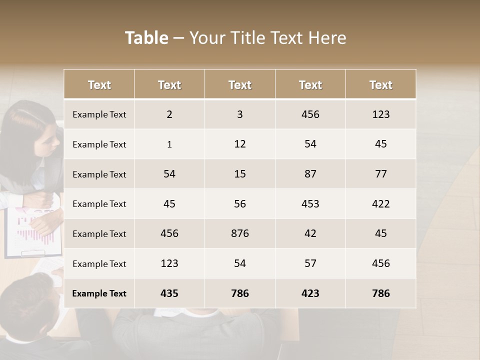 Angle Businessteam Businesspeople PowerPoint Template