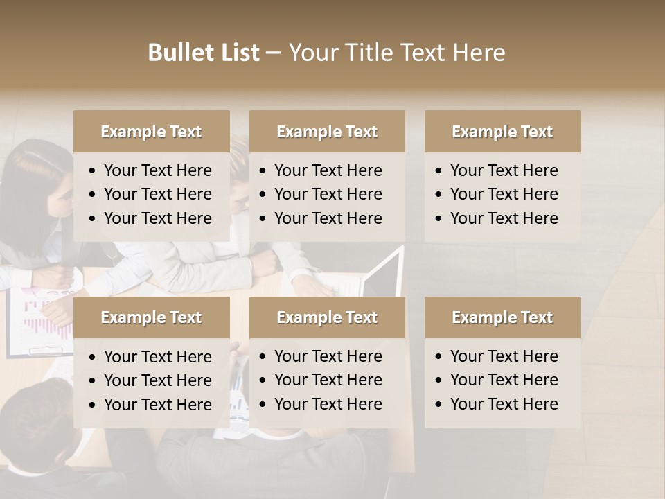 Angle Businessteam Businesspeople PowerPoint Template