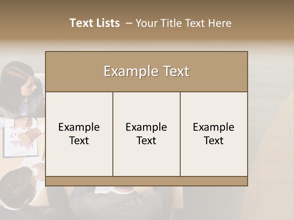 Angle Businessteam Businesspeople PowerPoint Template
