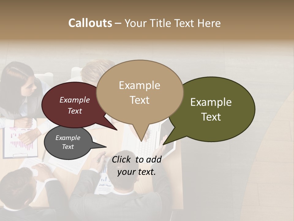 Angle Businessteam Businesspeople PowerPoint Template