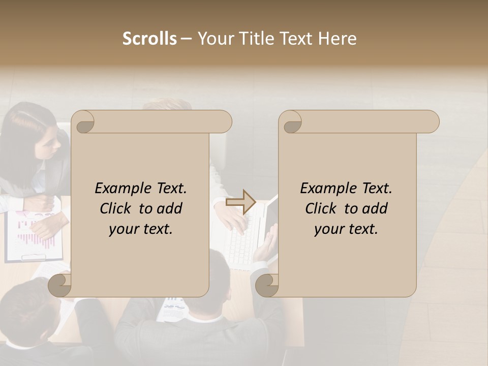 Angle Businessteam Businesspeople PowerPoint Template