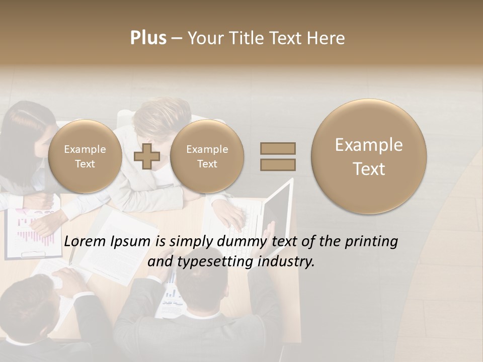 Angle Businessteam Businesspeople PowerPoint Template