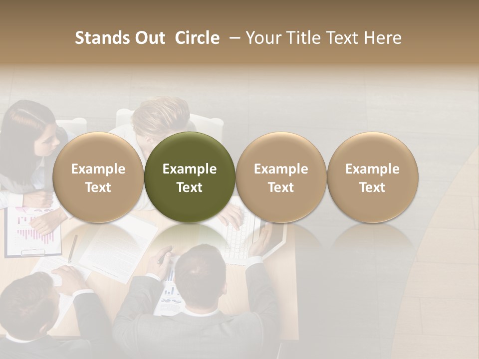 Angle Businessteam Businesspeople PowerPoint Template