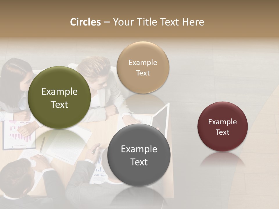 Angle Businessteam Businesspeople PowerPoint Template