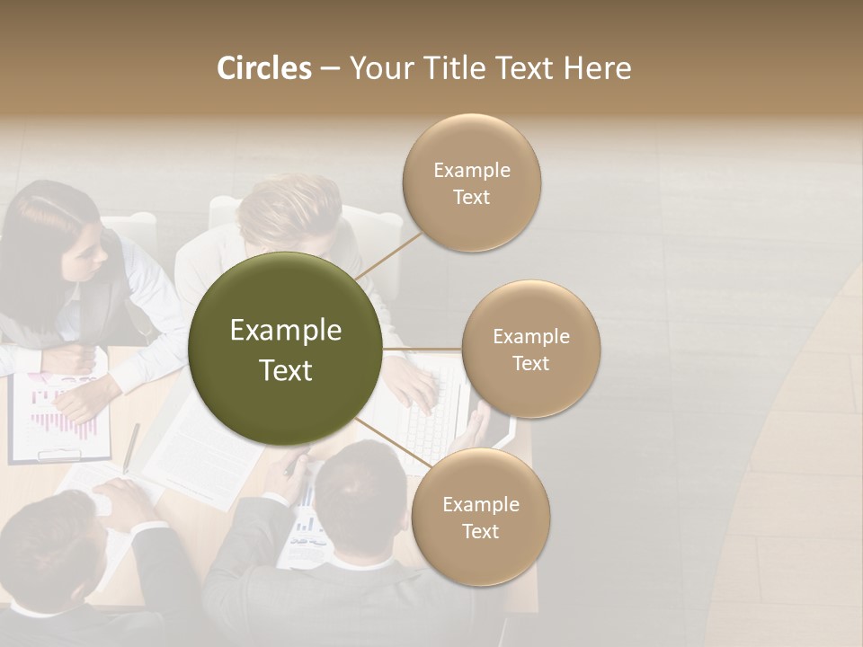 Angle Businessteam Businesspeople PowerPoint Template